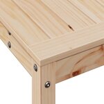 vidaXL Table de rempotage avec étagère 82 5x35x75cm bois massif de pin
