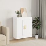 vidaXL Buffet blanc 69 5x34x90 cm bois d'ingénierie