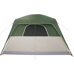vidaXL Tente familiale avec porche 6 personnes vert imperméable