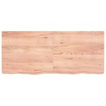 vidaXL Étagère murale marron clair bois chêne massif traité