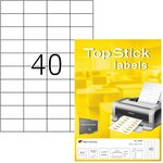 4000 étiquettes universelles  52 5 x 29 7 mm  blanc top stick