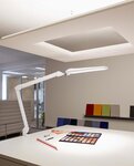 Luminaire poste de travail LED MAULcraft, réglable blanc MAUL