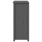 vidaXL Buffet Gris 83x41 5x100 cm Bois massif de pin