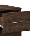 vidaXL Buffet chêne marron 59x39x80 cm bois d'ingénierie