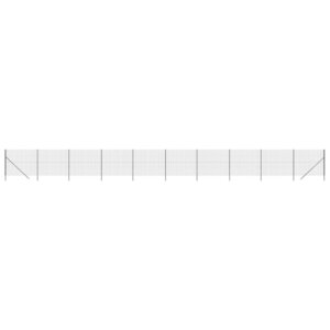 vidaXL Clôture en treillis métallique anthracite 2 2x25 m