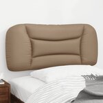 vidaXL Coussin de tête de lit cappuccino 80 cm similicuir