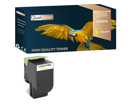 Qualitoner x1 toner 71b20y0 jaune compatible pour lexmark