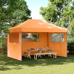 vidaXL Tente de réception pliable escamotable avec 3 parois latérales