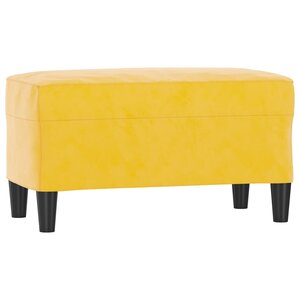 Banc banquette 70 x 35 x 41 cm velours jaune 02_0010488