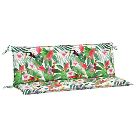 vidaXL Coussins de banc de jardin lot de 2 multicolore 150x50x7 cm