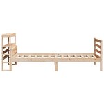 vidaXL Cadre de lit avec tête de lit 75x190 cm bois de pin massif