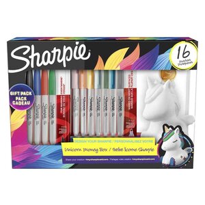 Marqueur permanent FINE boîte cadeau de 16 SHARPIE
