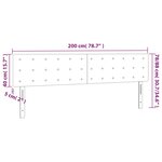 vidaXL Têtes de lit 2 Pièces Vert foncé 100x5x78/88 cm Velours