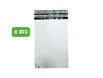 100 Enveloppes plastique Aller Retour 60 microns N°1 - 230x330mm