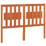 vidaXL Tête de lit cire marron 135 cm bois massif de pin