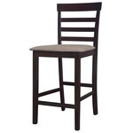 vidaXL Tabourets de bar lot de 2 Marron Tissu