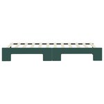 vidaXL Lit de jour avec lit gigogne vert foncé 80x200 cm velours