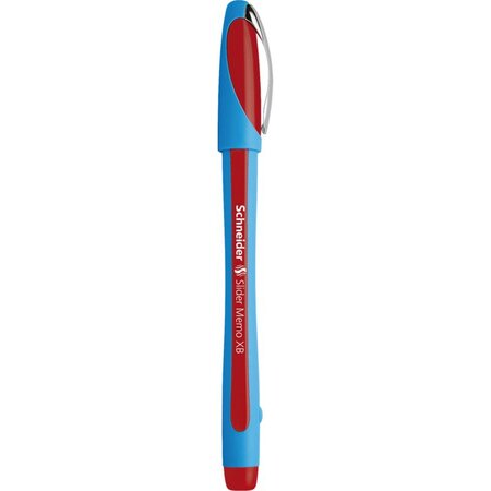 Stylo à bille slider memo pte extra large rouge x 10 schneider