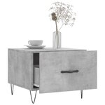vidaXL Tables basses 2 Pièces gris béton 50x50x40 cm bois d'ingénierie