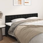 vidaXL Têtes de lit 2 Pièces Noir 90x5x78/88 cm Similicuir