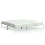 vidaXL Cadre de lit métal blanc 200x200 cm