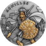 Pièce de monnaie en Argent 5 Dollars g 62.2 (2 oz) Millésime 2023 Legendary Warriors ACHILLES