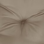 vidaXL Coussins de chaise lot de 4 taupe 40x40x7 cm tissu oxford