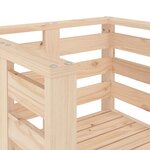 vidaXL Chaises de jardin lot de 2 61 5x53x71 cm bois de pin massif