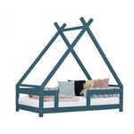 Lit cabane enfant TAHUKA 80 x 180 vert pétrole