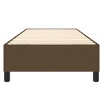vidaXL Cadre de lit Marron foncé 100x200 cm Tissu