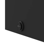 vidaXL Armoire de salle de bain à miroir avec LED noir 60x13x52 cm
