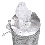 vidaXL Fontaine de jardin Argenté 48x34x153 cm Acier inoxydable