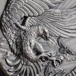 Eagle and raven 2 oz silver monnaie 10 cedis ghana 2023