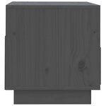 vidaXL Meuble TV Gris 60x35x37 cm Bois de pin massif