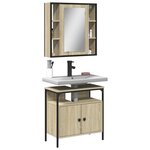 vidaXL Ensemble de meubles de salle de bain 2 Pièces chêne sonoma