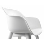 Keter Chaises d'extérieur Akola lot de 2 Blanc