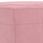 vidaXL Ensemble de canapés 3 Pièces rose velours