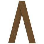 vidaXL Tabourets lot de 2 marron miel 40x40x60 cm bois massif de pin