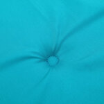 vidaXL Coussins de chaise de jardin lot de 6 turquoise 40x40x4cm tissu