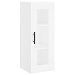 vidaXL Buffet haut Blanc 34 5x34x180 cm Bois d'ingénierie