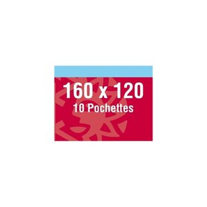 Pochettes 160 x 120 mm pour blocs de timbres divers. Fond - Transparent