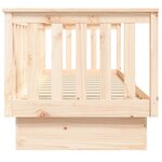 vidaXL Lit de jour 75x190 cm Bois de pin massif