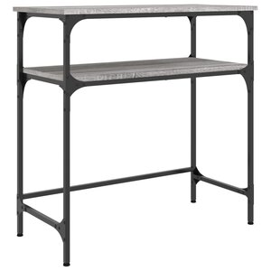 vidaXL Table console sonoma gris 75x35 5x75 cm bois d'ingénierie