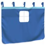vidaXL Rideaux pour lit mezzanine avec tunnel et tour bleu