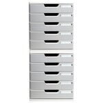 Module De Classement Modulo Office 5 Tiroirs Fermés - Granit - Exacompta