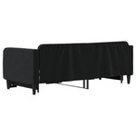 vidaXL Lit de jour avec lit gigogne noir 90x200 cm velours