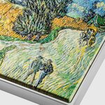 ROAD WITH CYPRESSES AND STAR 1890 By Vincent Van Gogh Colored 2.5 Once Argent & 120g Copper Monnaie 10000 Francs Chad 2024