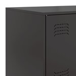 vidaXL Buffet noir 67x39x107 cm acier