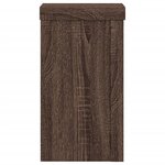 vidaXL Supports pour plantes 2 Pièces chêne marron bois d'ingénierie