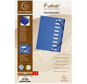 Trieur 9C Dos ext.FOREVER Bleu France x 6 EXACOMPTA